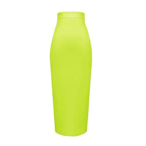 Grande Taille Xl Xxl Été Mode Sexy Jupe Longue Bande 2020 Jupe Crayon Couleur Bonbon Jupes Longues Femmes 78cm