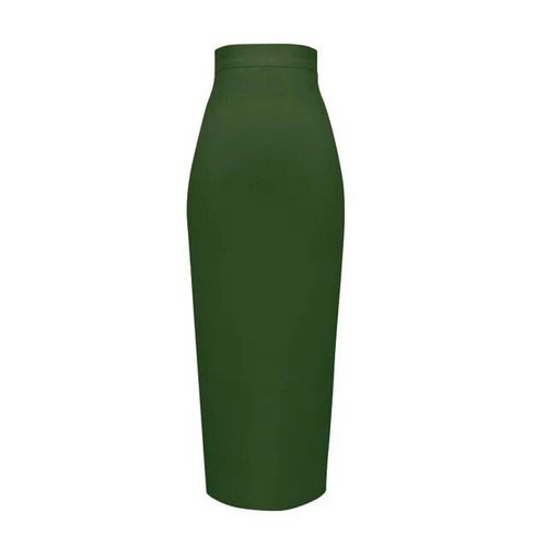 Grande Taille Xl Xxl Été Mode Sexy Jupe Longue Bande 2020 Jupe Crayon Couleur Bonbon Jupes Longues Femmes 78cm