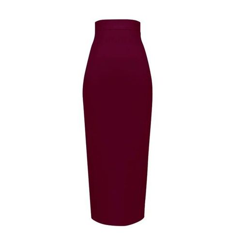 Grande Taille Xl Xxl Été Mode Sexy Jupe Longue Bande 2020 Jupe Crayon Couleur Bonbon Jupes Longues Femmes 78cm