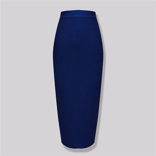 Grande Taille Xl Xxl Été Mode Sexy Jupe Longue Bande 2020 Jupe Crayon Couleur Bonbon Jupes Longues Femmes 78cm