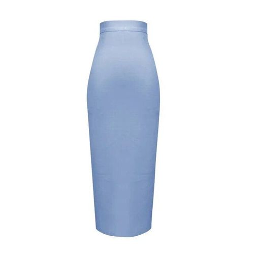 Grande Taille Xl Xxl Été Mode Sexy Jupe Longue Bande 2020 Jupe Crayon Couleur Bonbon Jupes Longues Femmes 78cm