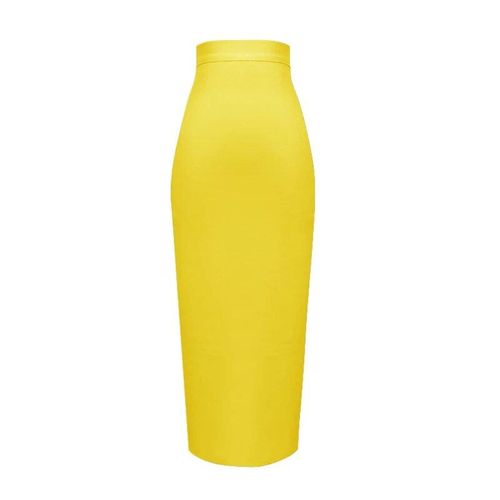 Grande Taille Xl Xxl Été Mode Sexy Jupe Longue Bande 2020 Jupe Crayon Couleur Bonbon Jupes Longues Femmes 78cm