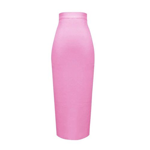 Grande Taille Xl Xxl Été Mode Sexy Jupe Longue Bande 2020 Jupe Crayon Couleur Bonbon Jupes Longues Femmes 78cm