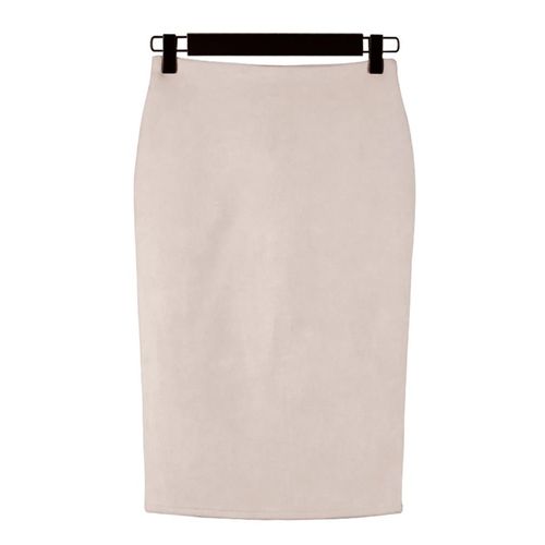 Jupe Crayon Mi-Longue En Daim Pour Femmes,Jupe Crayon Multi-Documents,High Street,Printemps,Été,Basique,Tambour Tubulaire,Jupes Con,Saia,2024