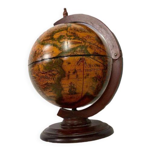 Bar De Table Globe Vintage Bois