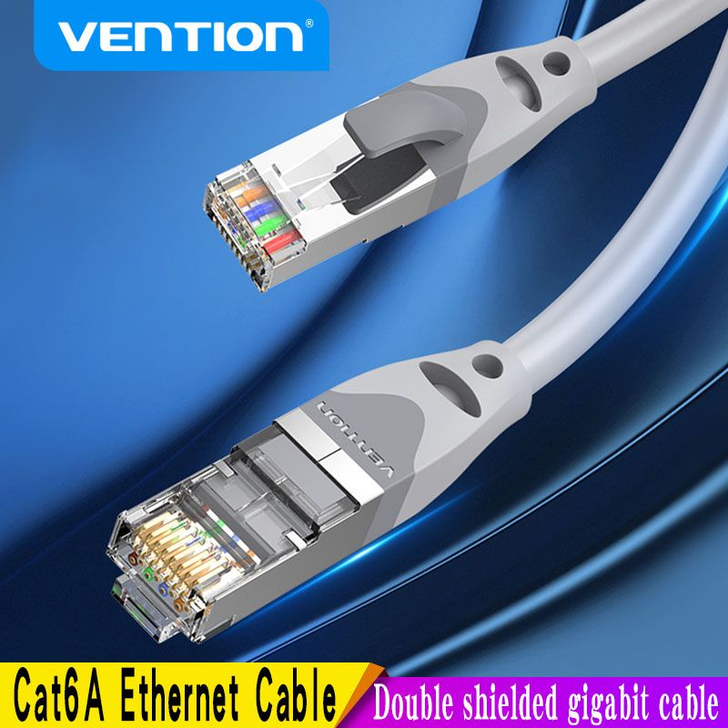 Cble Ethernet Vention Cat6A Cble LAN RJ45 Cat 6a Cordon de... - 2