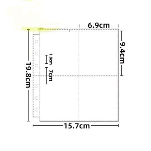Porte-Carte Photo Kpop Idol Pour Filles Mignonnes,Classeur A5,Livre De Renforcement Photo À 4 Grilles,Album À Feuilles Adt Avec 4 Cartes,Vêtements De Livre Transparents,3 Po - Type 10page Big-A5