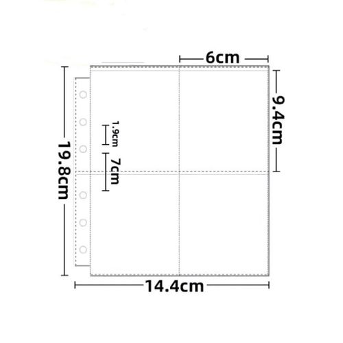 Porte-Carte Photo Kpop Idol Pour Filles Mignonnes,Classeur A5,Livre De Renforcement Photo À 4 Grilles,Album À Feuilles Adt Avec 4 Cartes,Vêtements De Livre Transparents,3 Po - Type 10page A-A5