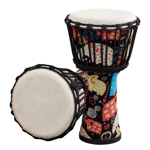 Tambour À Main Djembe Africain Portable,Tambour De 6 Pouces,Motifs D'art Colorés,Accessoires De Tambour Musical Persch - Type 8 Inch Style 1