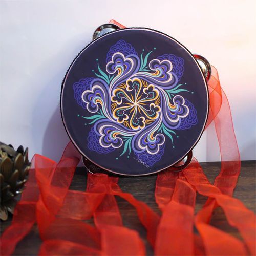 Instruments De Musique Ethniques Pour Enfants,Tambour À Main Dunhuang,Performance Sur Scène,Style Chinois Classique,Impression De Motifs Vintage,6 Po #M