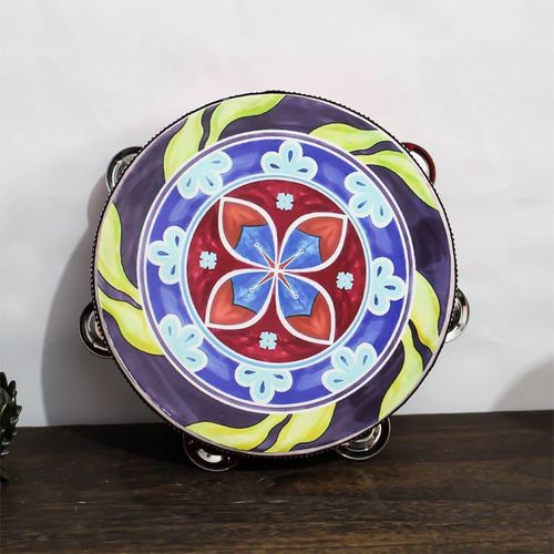 Instruments De Musique Ethniques Pour Enfants,Tambour À Main Dunhuang,Performance Sur Scène,Style Chinois Classique,Impression De Motifs Vintage,6 Po #T