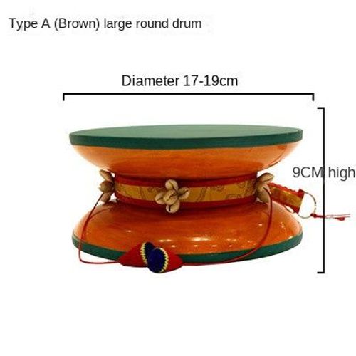 Tambour De Bouddhisme Tibétain,Tambour En Peau De Mouton,Tambour Du Dharma,Tingpersch Pour Cadeaux,Reconhand - Type Red L