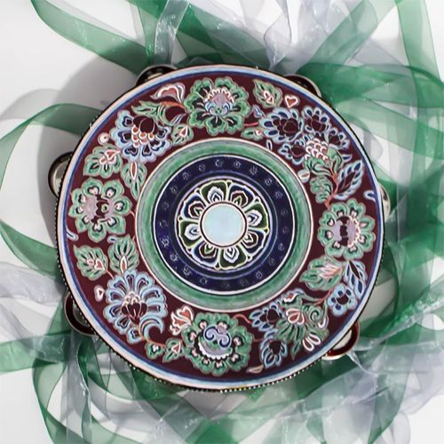 Instruments De Musique Ethniques Pour Enfants,Tambour À Main Dunhuang,Performance Sur Scène,Style Chinois Classique,Impression De Motifs Vintage,6 Po #Q