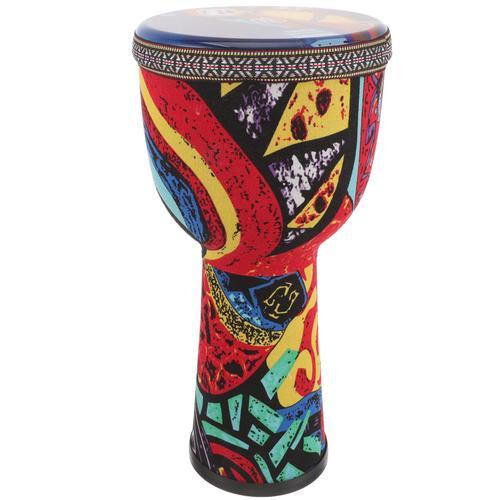 Tambour À Main Coloré Imprimé,Tambour Musical Africain,Djembe Nik