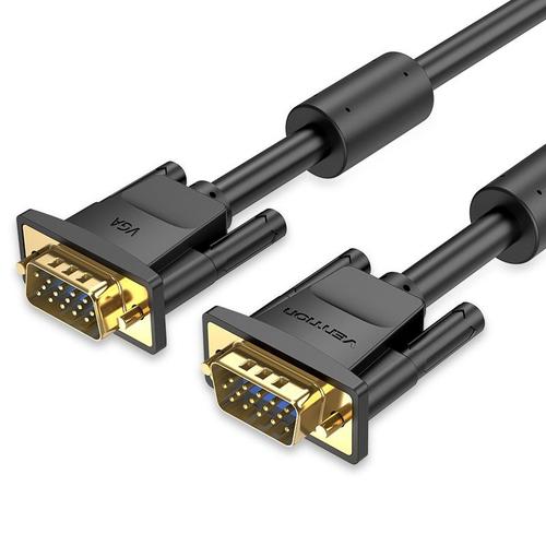 Vention Câble VGA Câble VGA mâle vers mâle 1080P 1 m 1,5 m 5 m 10 m 20 m Câble Cabo 15 broches pour moniteur d'ordinateur Projecteur Câble VGA, Noir - 3 m
