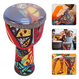 Tambour Djembe Africain Pertingsch,Main Intérieure Maire Colorée