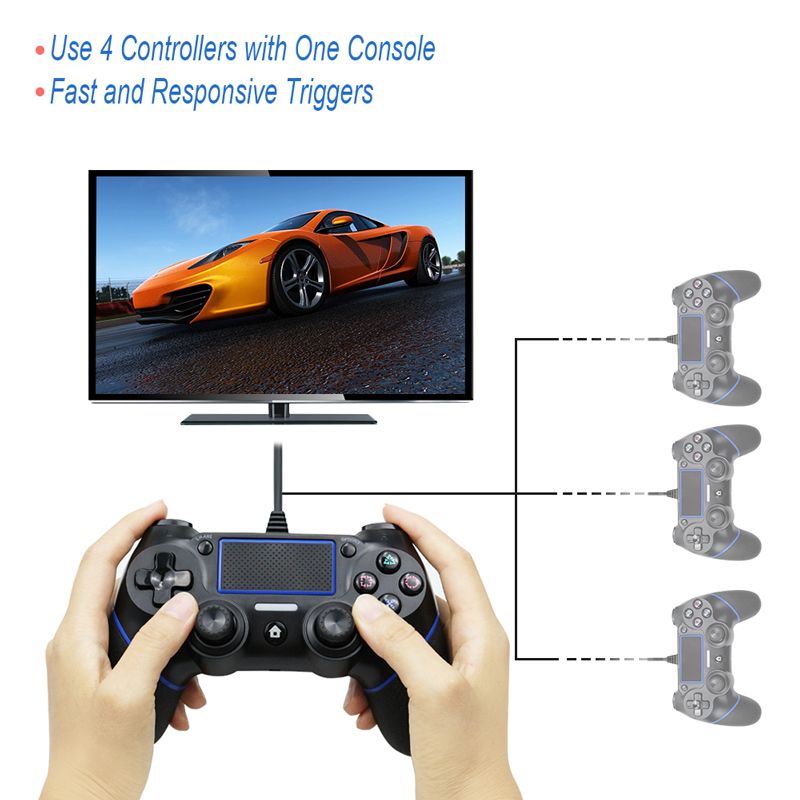 Manette De Jeu Filaire Pour Manette De Jeu Ps4 Manette De Je... - 3