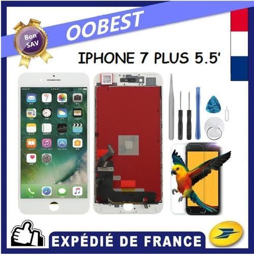 Vitre Tactile + Ecran Lcd Pour Iphone 7 Plus Blanc + Outils