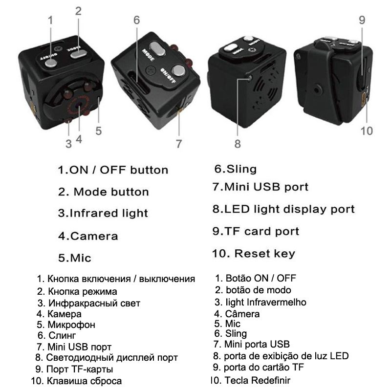 Sq8 Sq 8 Smart 1080p Hd Petit Secret Micro Mini Camra Vido... - 7