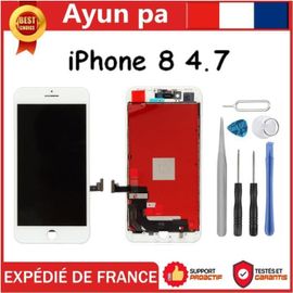 Ecran Iphone 8 4.7 Lcd Blanc + Vitre Tactile Chassis (Envoie Sous 24h De Fr)
