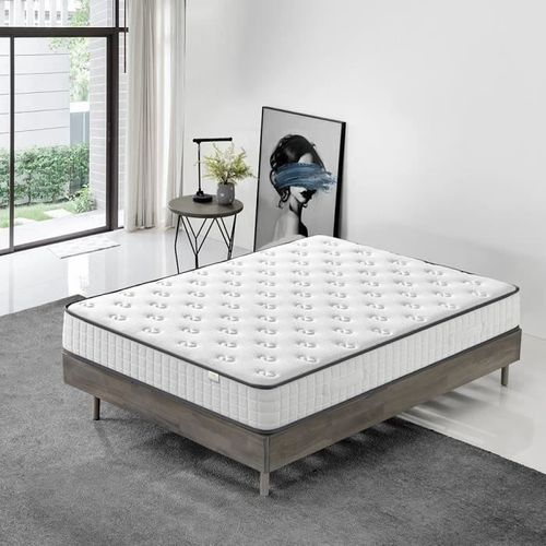 Matelas 140x190 Cm Luxe Mousse À Mémoire Épaisseur 22 Cm Dewinner® + Iztoss® Mousse Hr De Confort Équilibré