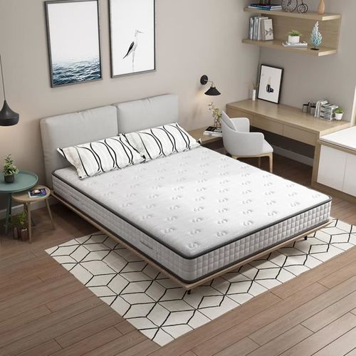 Matelas 90x200 cm Luxe mousse à mémoire Épaisseur 22 cm DEWINNER® + IZTOSS® mousse HR de confort Équilibré