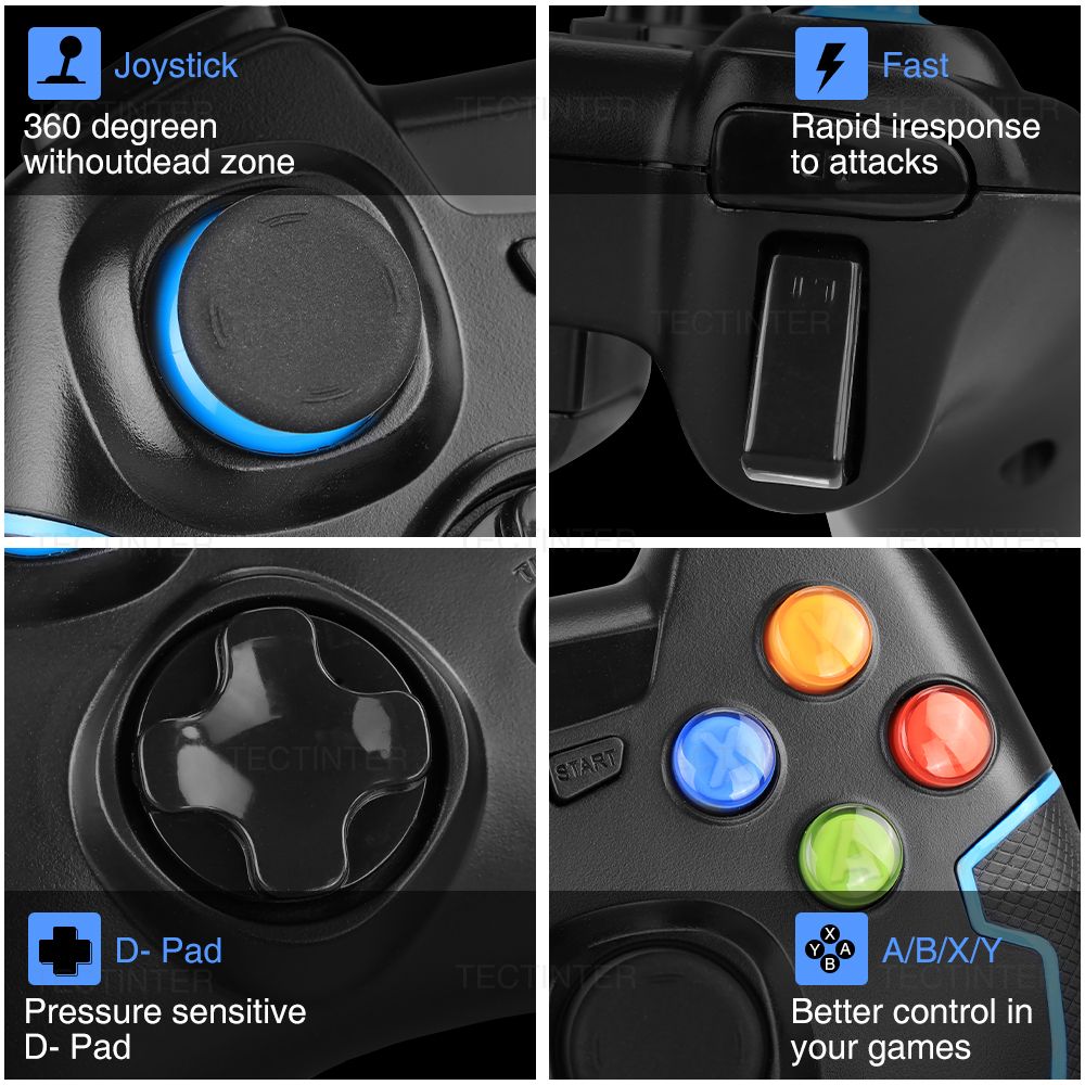 Easysmx Arion 9013 Manette De Jeu Sans Fil Pour Manette Ps3/... - 7