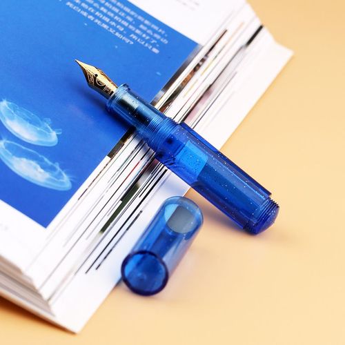 Machain-Maru De Deuxième Génération Hn,Stylo Ciel Étoilé Transparent,Macaron Maillard Brown,Mini Stylo De Poche,Stylo D'écriture Pour Étudiant Adulte - Type Starry Blue-0.38mm