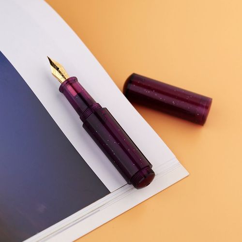 Machain-Maru De Deuxième Génération Hn,Stylo Ciel Étoilé Transparent,Macaron Maillard Brown,Mini Stylo De Poche,Stylo D'écriture Pour Étudiant Adulte - Type Starry Purple-0.5mm