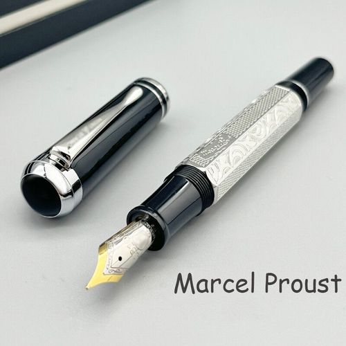 Stylo Plume De Luxe Lan Mb Ampa Er Marcel Proust,Plume 14k 4810,Stylos À Bille Rmatérielle - Type Fountain Pen-Pen With Box