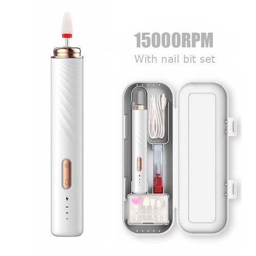 Perceuse Électrique Pour Manucure Ponceuse A Ongles Pratique Pour Les Outils De Soins Des Mains Et Des Pieds Perceuse Sans Fil Outils De Salon De Manucure A Faible Bruit 15000rpm 