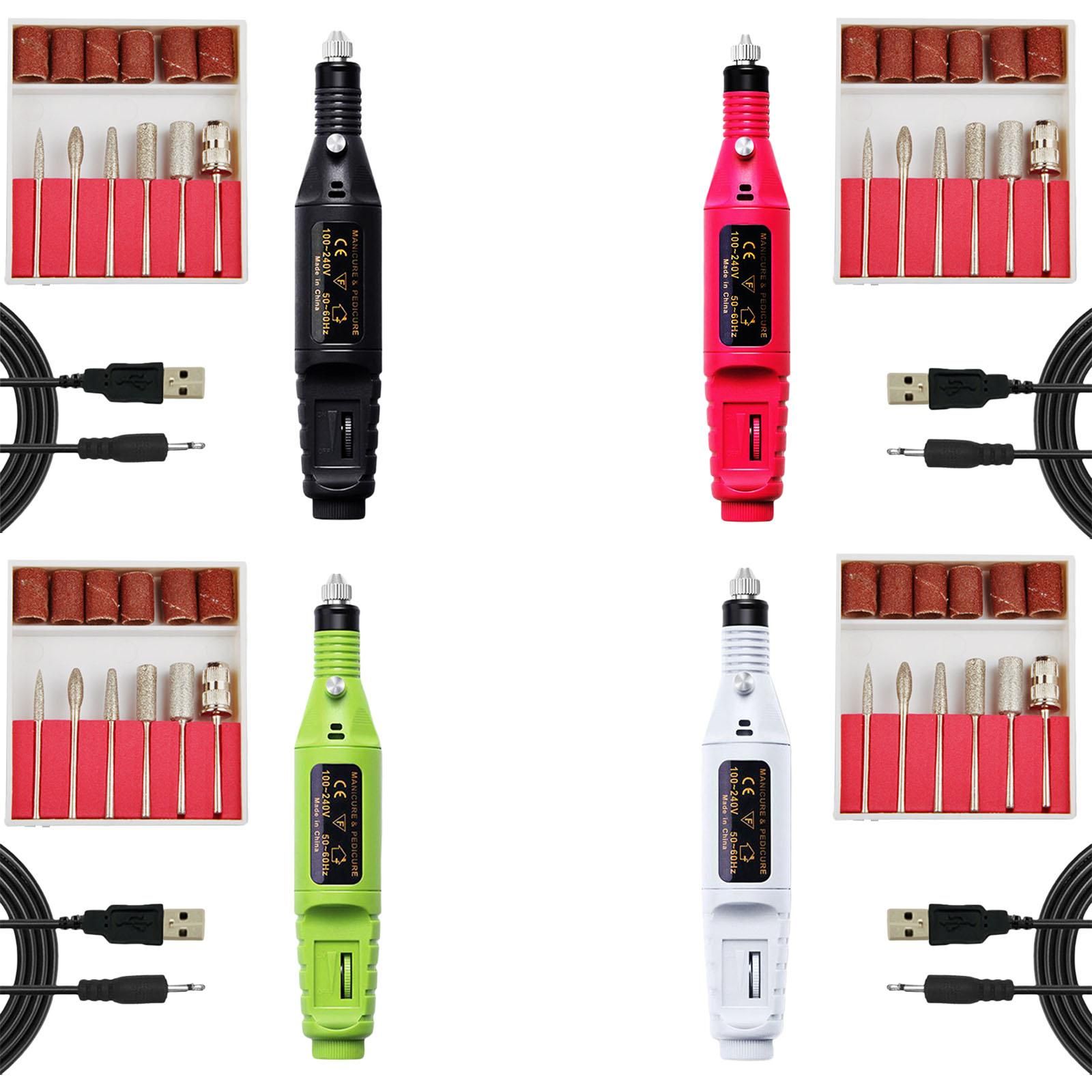 Mini Kit De Perceuse A Ongles Usb Machine Manucure Stylo Pon... - 2