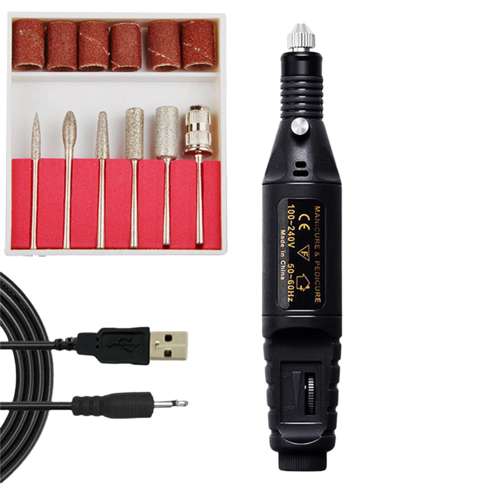 Mini Kit De Perceuse A Ongles Usb Machine Manucure Stylo Pon... - 3