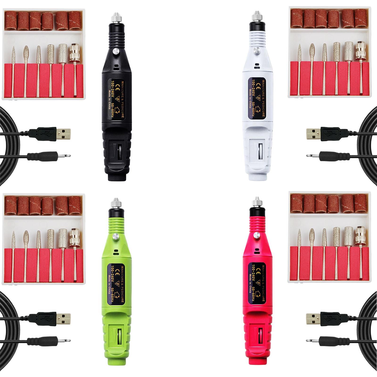 Mini Kit De Perceuse A Ongles Usb Machine Manucure Stylo Pon... - 6