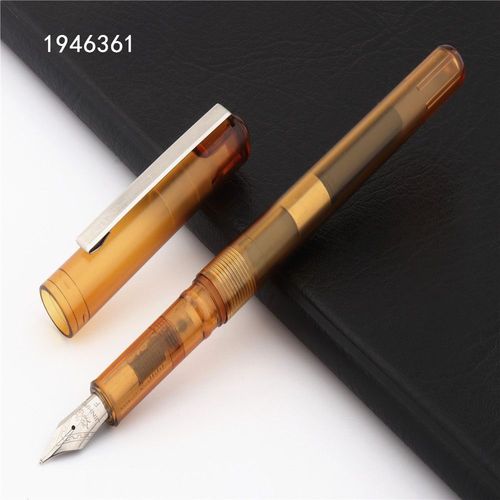 Jinhao-Stylo Plume 994 Couleurs,Plume Fine,Fournitures De Bureau Pour Étudiants - Type Transparent Coffee
