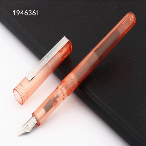Jinhao-Stylo Plume 994 Couleurs,Plume Fine,Fournitures De Bureau Pour Étudiants - Type Transparent Red