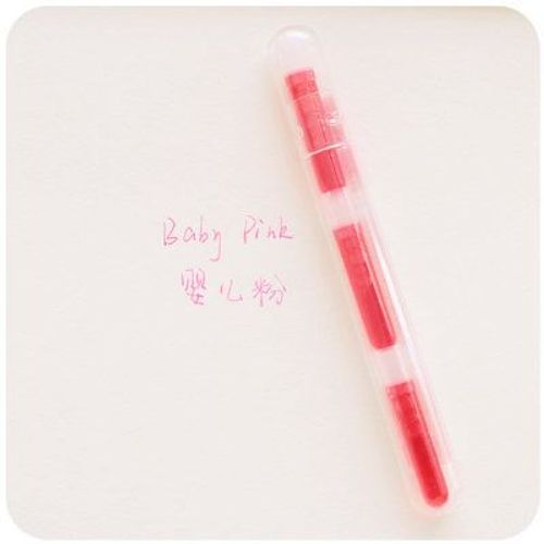 Pilot Petit-Mini Stylo Plume En Plastique Transparent,Fournitures Scolaires,Plume Fine Moyenne,Stylo Signe,Ensemble De Cartouches D'encre,Mignon,Bonbons,Document,Pvc,1,0.5mm - Type Baby Pink Ink-F
