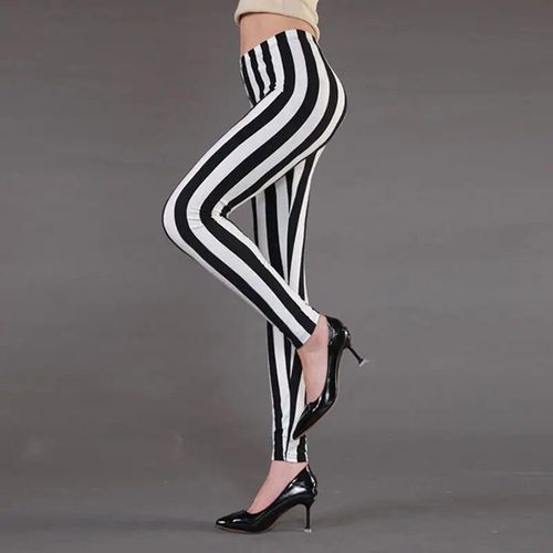 Leggings À Carreaux Pour Femmes,Pantalon Taille Haute,Imprimé Pied-De-Poule,Motif Floral,Rayures,Pois,Léopard,Noir Pur