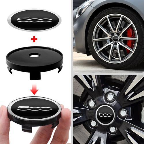 Centre De Roue De Voiture 56 + 60mm 4 Pièces Couvercle De Pneu Pour Fiat 500 Punto Abarth Stilo Palio Bravo Doblo Accessoires