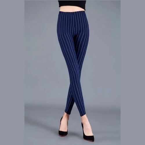 Leggings À Carreaux Pour Femmes,Pantalon Taille Haute,Imprimé Pied-De-Poule,Motif Floral,Rayures,Pois,Léopard,Noir Pur