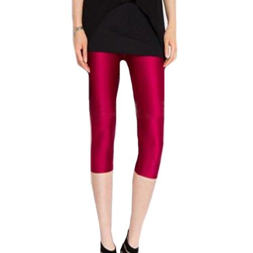 Hakci-Leggings Fluorescents Brillants Pour Femme,Pantalon D'été En Ique Dex,Super Artificiel Astique,Capris De Fitness