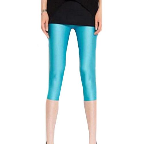 Hakci-Leggings Fluorescents Brillants Pour Femme,Pantalon D'été En Ique Dex,Super Artificiel Astique,Capris De Fitness