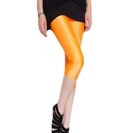 Hakci-Leggings Fluorescents Brillants Pour Femme,Pantalon D'été En Ique Dex,Super Artificiel Astique,Capris De Fitness