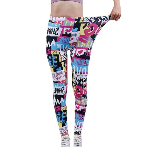 Ysdnchi-Leggings Moulants Avec Lettres Imprimées Pour Femmes,Pantalons De Fitness À Haute Élasticité,Style Tendance