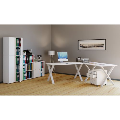 Vcm Bureau D'angle Bureau Informatique Table D'angle Lona 80 X Alu Blanc Bureau D'angle Bureau Informatique Table D'angle Lona 80 X Alu Blanc