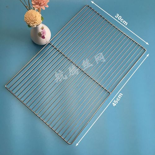 HQ GM01-Grille de Barbecue Rectangulaire en Acier Inoxydable de Qualité Alimentaire,Grille de Charbon de Bois,15/35/40/45/50/60/70/80/100cm - Type 45X30CM