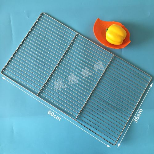 HQ GM01-Grille de Barbecue Rectangulaire en Acier Inoxydable de Qualité Alimentaire,Grille de Charbon de Bois,15/35/40/45/50/60/70/80/100cm - Type 60X35CM