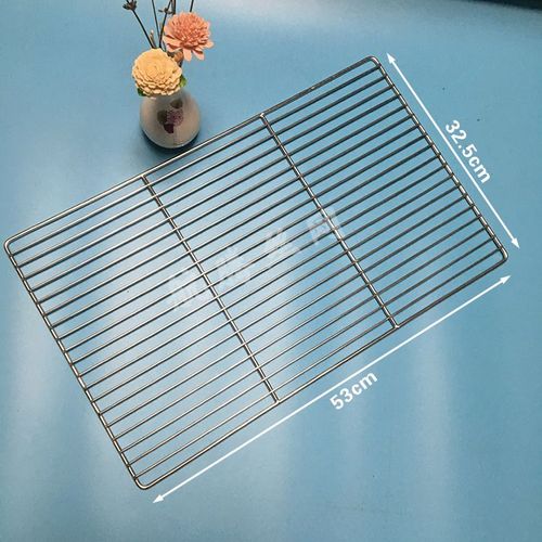 HQ GM01-Grille de Barbecue Rectangulaire en Acier Inoxydable de Qualité Alimentaire,Grille de Charbon de Bois,15/35/40/45/50/60/70/80/100cm - Type 53X32.5CM