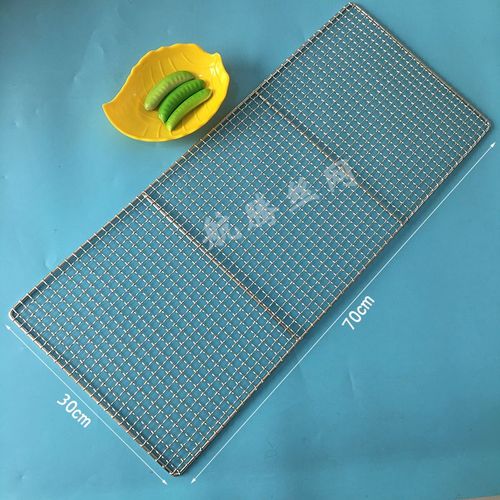 Filet à mailles rectangulaire en acier inoxydable 1.8 de qualité alimentaire,fils épais de 304mm,grille métallique pour barbecue,15-100cm - Type 70X30CM