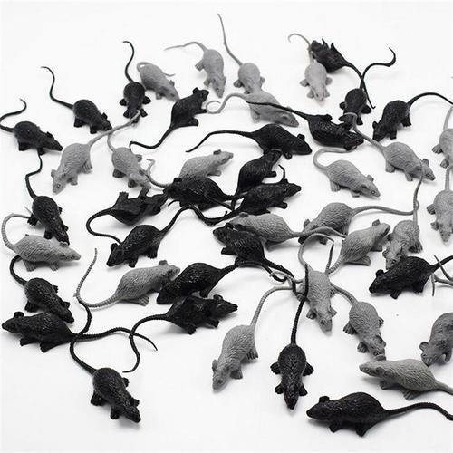 Fausse Souris En Plastique Pour Adultes Et Enfants Drôle Délicat Nouveauté Blague Jouet Faux Farce Astuce Effrayante Cool Jeu 5 Pièces